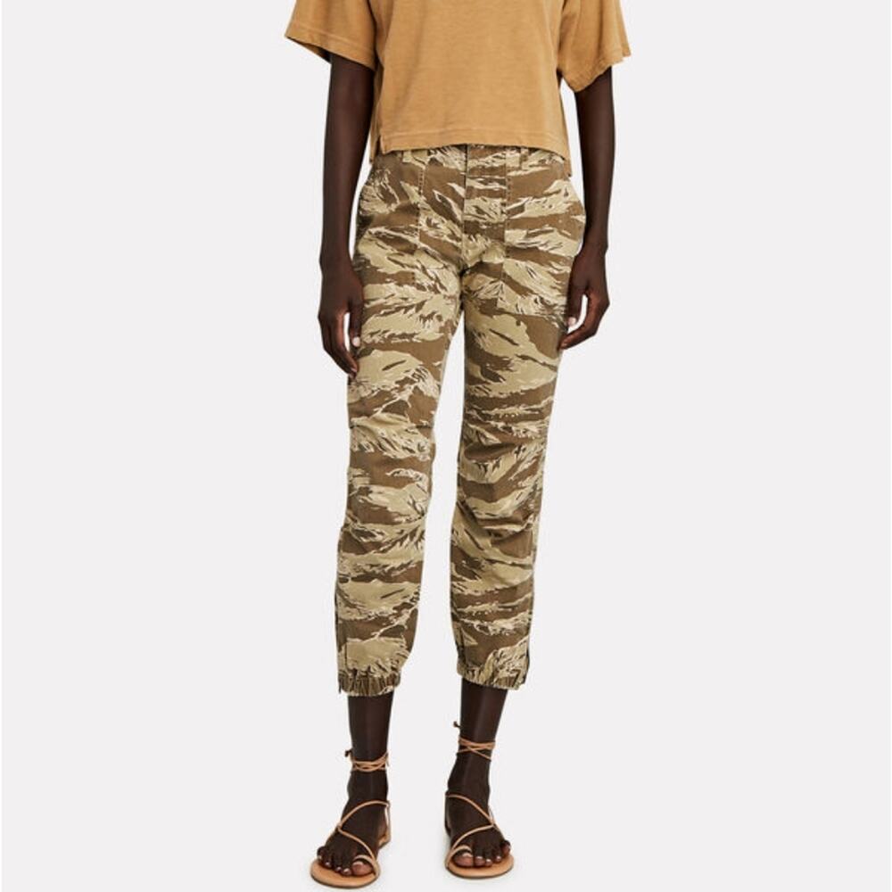 Nili Lotan Camo Cropped French Military Pants Size 4 - Picture 10 of 10